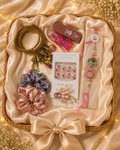 Elegant Rakhi Gift Hamper for Sister | Bangles, Press-On Nails, Scrunchies & Designer Rakhi