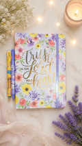 Lavender Bloom Journal Set with Cute Pens