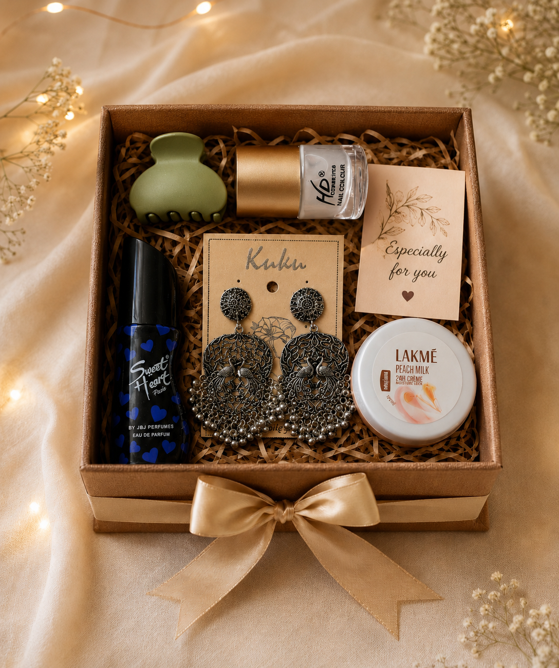 Golden Glow Luxury Hamper Box for Her | Birthday & Self-Care Gift