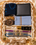 Premium Rakhi Gift Hamper for Brother | Wallet, Watch, Perfume & 2 Designer Rakhis